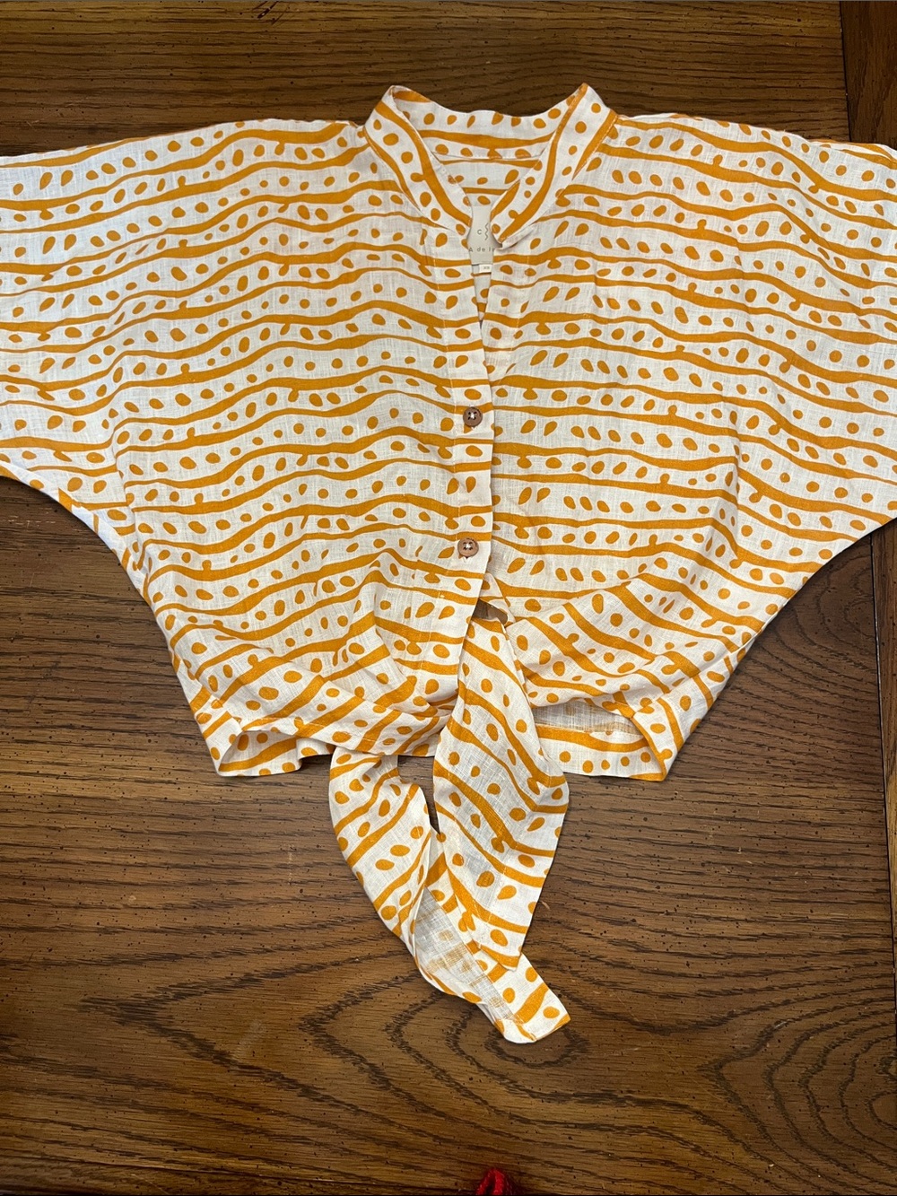 Cala de la Cruz linen top, size extra‎ small